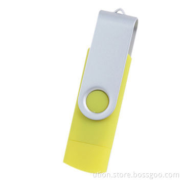 Free Sample OTG Function Swivel USB Flash Drive, 1 to 32GB, Ideal for Smartphone Use